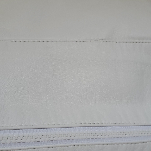 White Fox & Leather Bodycon Jacket - Picture 5 of 10